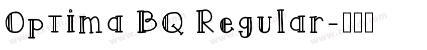 Optima BQ Regular字体转换